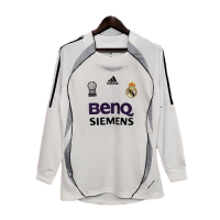 Real Madrid Retro Jersey Long Sleeve Home Replica 2006/07