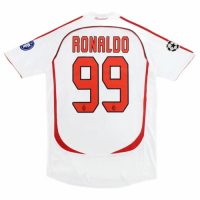 AC Milan Ronaldo #99 UCL Final Retro Jersey Away Replica 2006/07