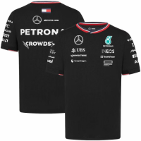 [Supper Replica] Mercedes AMG Petronas F1 Team Driver T-Shirt - Black 2024