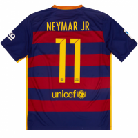 NEYMAR JR #11 Retro Barcelona Home Jersey 2015/16