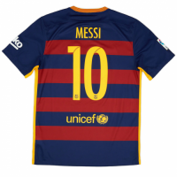 Messi #10 Retro Barcelona Home Jersey 2015/16