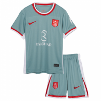 Kids Atletico Madrid Away Kit(Jersey+Shorts) 2024/25