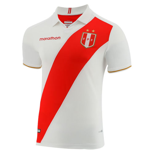 2019 Peru Home White Soccer Jerseys Shirt