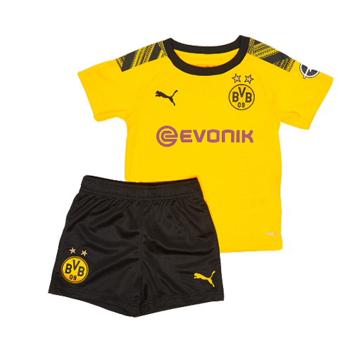 19/20 Borussia Dortmund Home Yellow Children's Jerseys Kit(Shirt+Short)