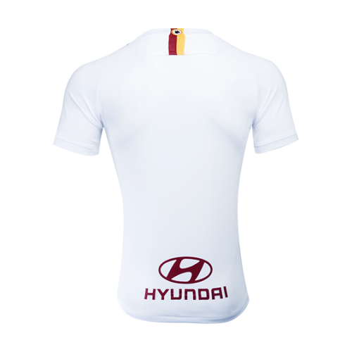 19-20 Roma Away White Soccer Jerseys Kit(Shirt+Short)