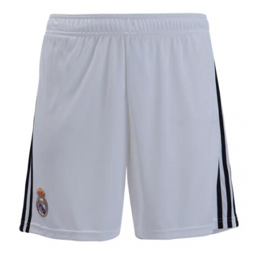 18-19 Real Madrid Home White Soccer Jersey Short(Player Version)