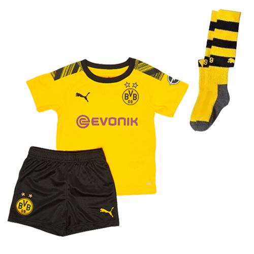 19/20 Borussia Dortmund Home Yellow Children's Jerseys Kit(Shirt+Short+Socks)
