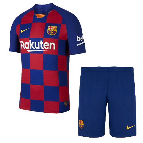 19/20 Barcelona Home Blue&Red Soccer Jerseys Kit(Shirt+Short)
