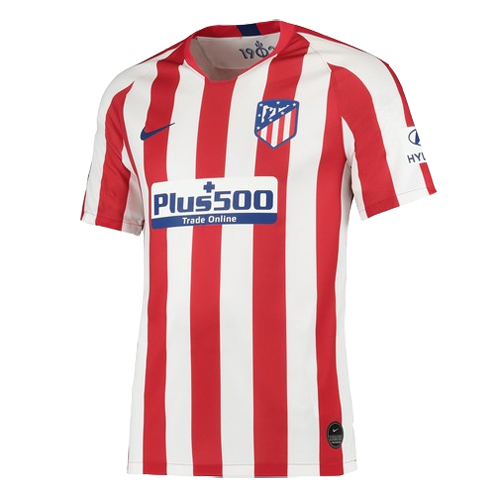 19-20 Atletico Madrid Home Red&White Soccer Jerseys Kit(Shirt+Short)