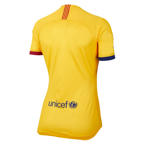 19/20 Barcelona Away Yellow Women's Jerseys Shirt