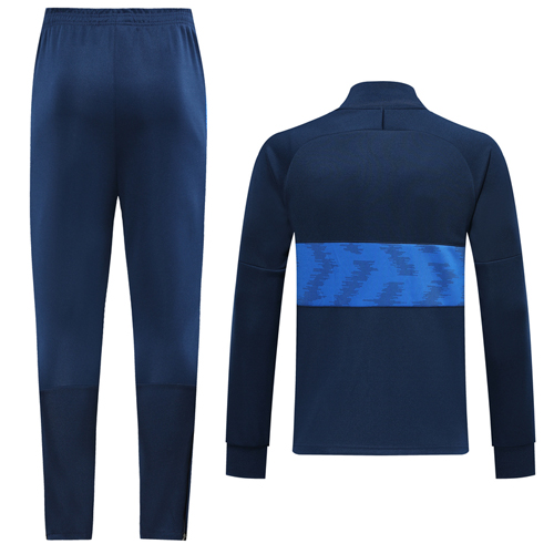19/20 Chelsea Navy&Blue High Neck Collar Training Kit(Jacket+Trouser)