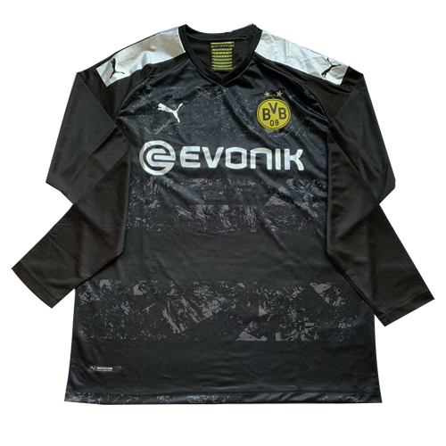 19/20 Borussia Dortmund Away Black Long Sleeve Jerseys Shirt