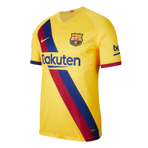 19/20 Barcelona Away Yellow Soccer Jerseys Kit(Shirt+Short+Socks)