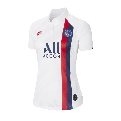 19/20 PSG Third Away White Women's Soccer Jerseys Shirt