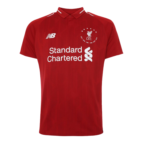18/19 Liverpool 6 Time Euro Red Soccer Jerseys Shirt