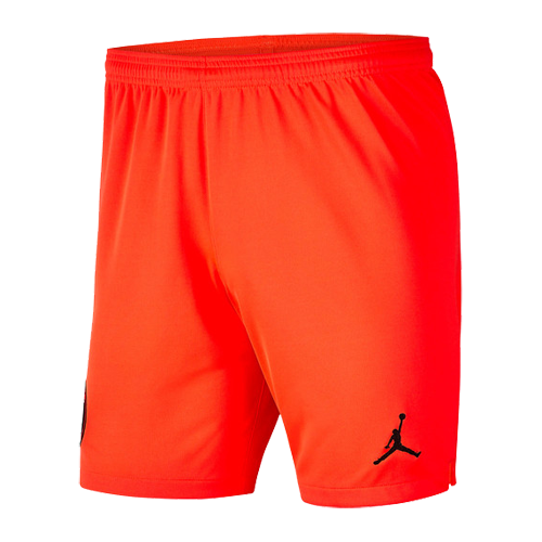 19/20 PSG JORDAN Away Red&Orange Soccer Jerseys Whole Kit(Shirt+Short+Socks)