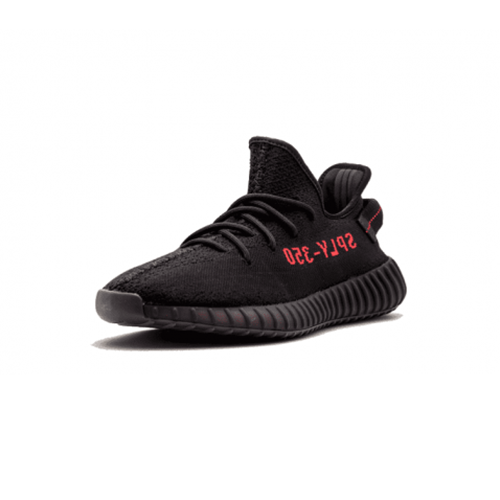 Adidas Yeezy 350 V2 Bred Cleat-Black&Red Logo