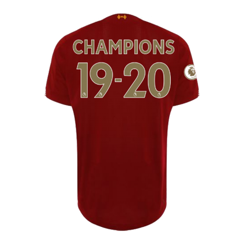 19/20 Liverpool Home "CHAMPIONS 19-20" Soccer Jerseys Shirt