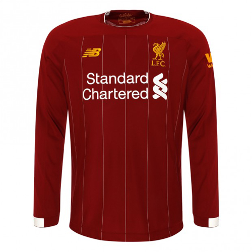 19-20 Liverpool Home Red Long Sleeve Jerseys Shirt