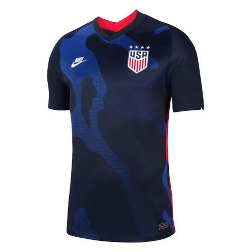 2020 USA Away Four Stars Blue Soccer Jerseys Shirt