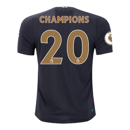 19/20 Liverpool Third Away "Champion #20 Golden" Soccer Shirt