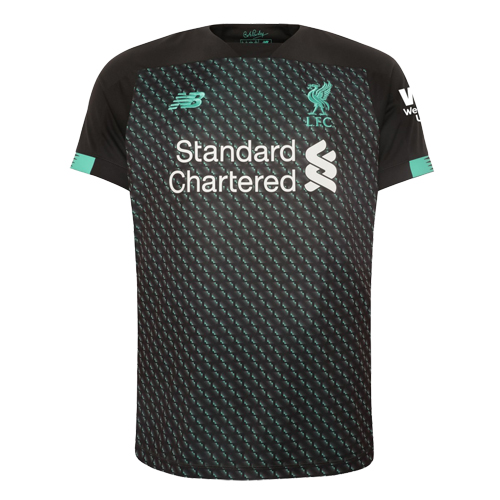 19/20 Liverpool Third Away Black&Green Soccer Jerseys Kit(Shirt+Short)
