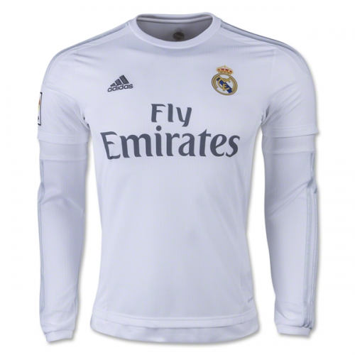 Real Madrid Retro Long Sleeve Jersey Home Replica 2015/16