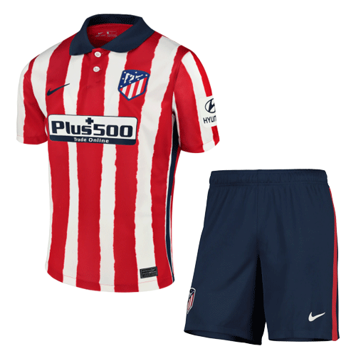 Atletico Madrid Soccer Jersey Home Kit (Shirt+Short) Replica 2020/21