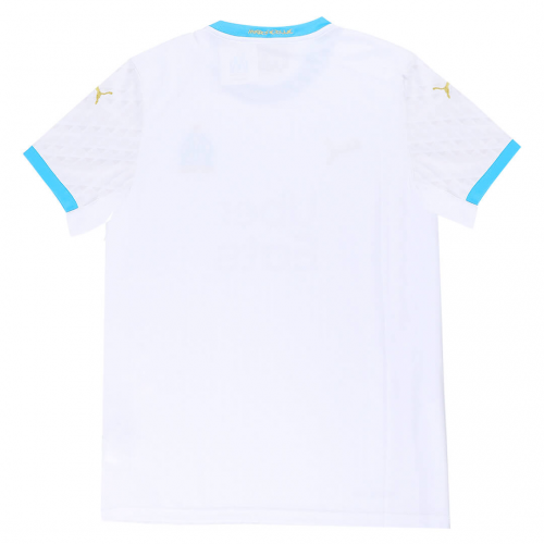 20/21 Marseille Home White Jerseys Kit(Shirt+Short)