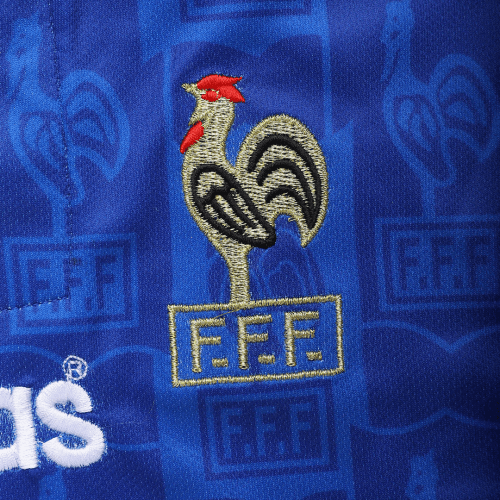 France Retro Jersey Home Euro Cup 1996
