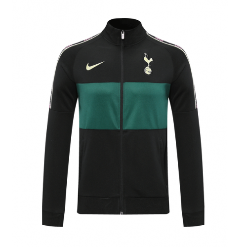20/21 Tottenham Hotspur Black Player Version High Neck Collar Training Jacket