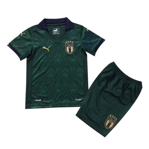 19/20 Italy Third Away Green Children's Jerseys Kit(Shirt+Short)