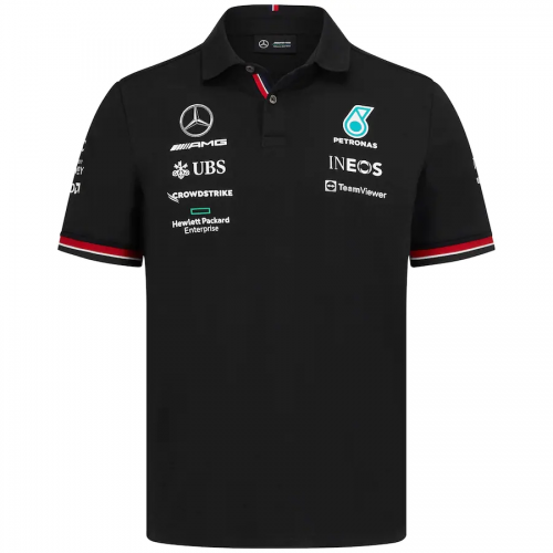 Mercedes AMG Petronas F1 Racing Team Polo - Black 2022