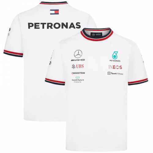 Mercedes AMG Petronas F1 Racing Team T-Shirt - White 2022