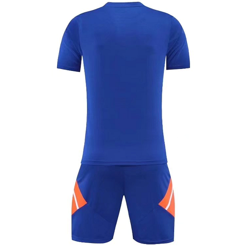 Customize Team Blue Soccer Jersey Kit(Shirt+Short) 721
