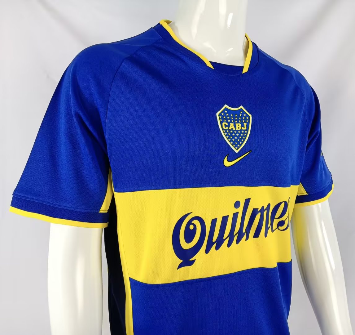 Boca Juniors Retro Jersey Home 2001/02