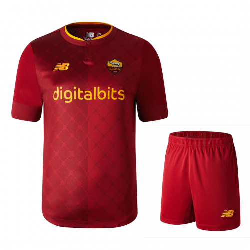 Roma Jersey Home Kit(Jersey+Shorts) Replica 2022/23