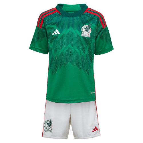 Mexico Kids Jersey Home Kit (Jersey+Short) World Cup 2022