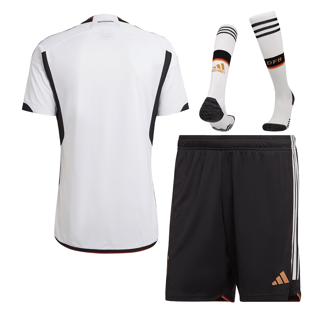 Germany Jersey Home Whole Kit(Jersey+Shorts+Socks) Replica World Cup 2022