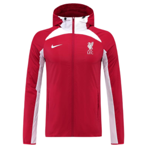 Liverpool Windbreaker Hoodie Jacket Red 2022/23