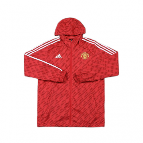 Manchester United Windbreaker Hoodie Jacket Red 2022/23