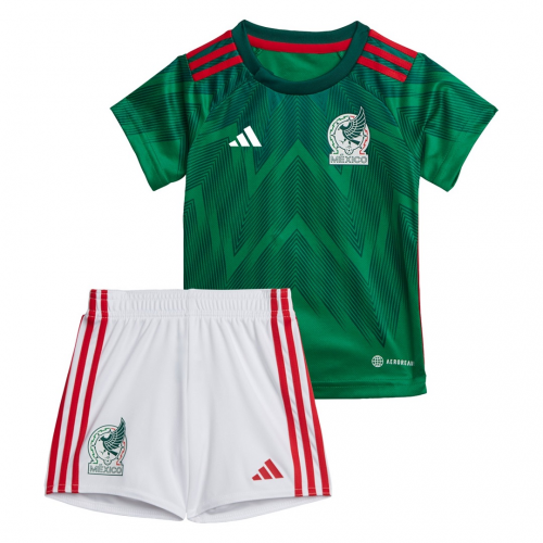 Mexico Kids Jersey Home Kit (Jersey+Short) World Cup 2022