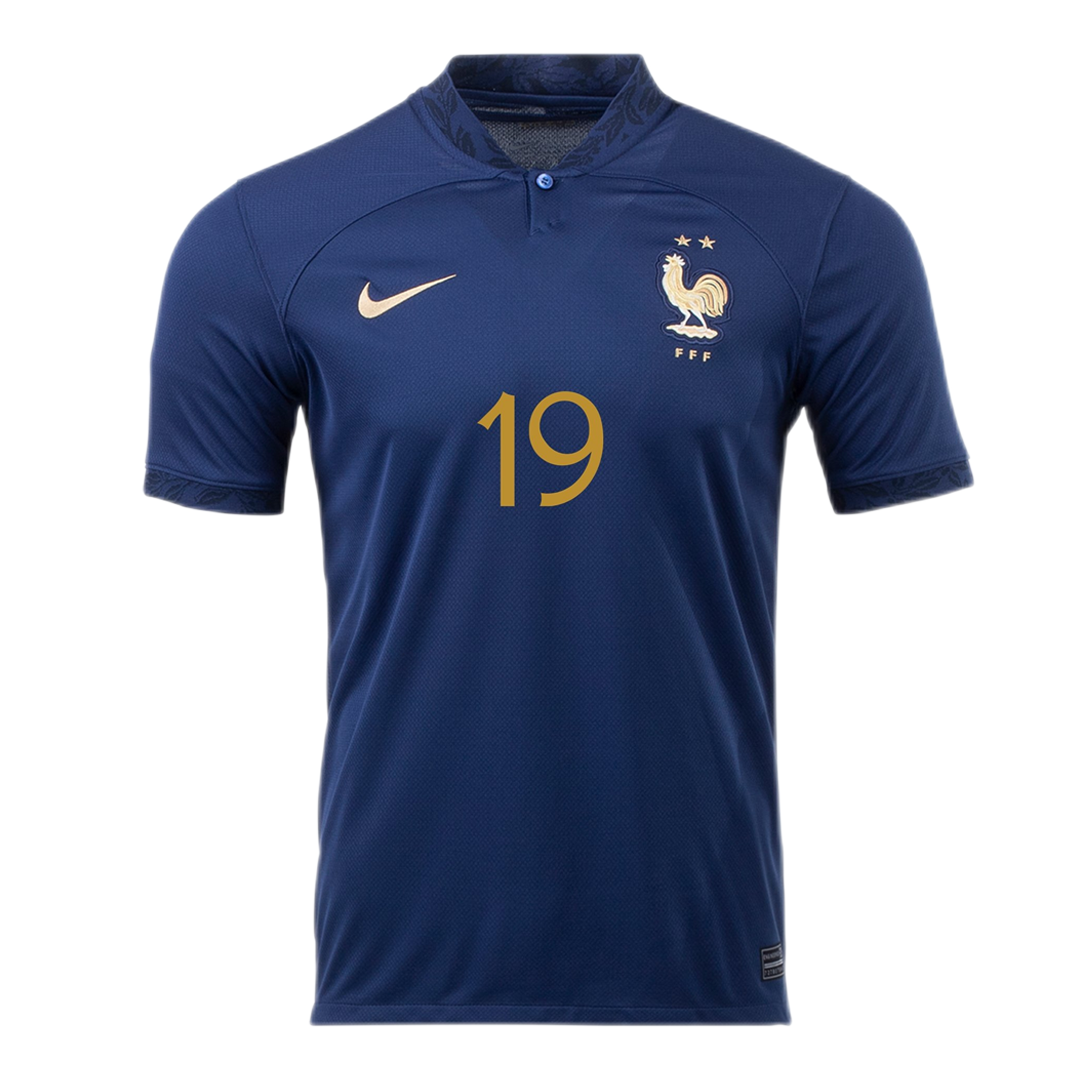 France BENZEMA #19 Jersey Home Replica World Cup 2022