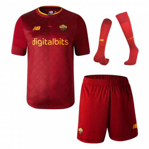 Roma Jersey Home Kit(Jersey+Shorts+Socks) Replica 2022/23