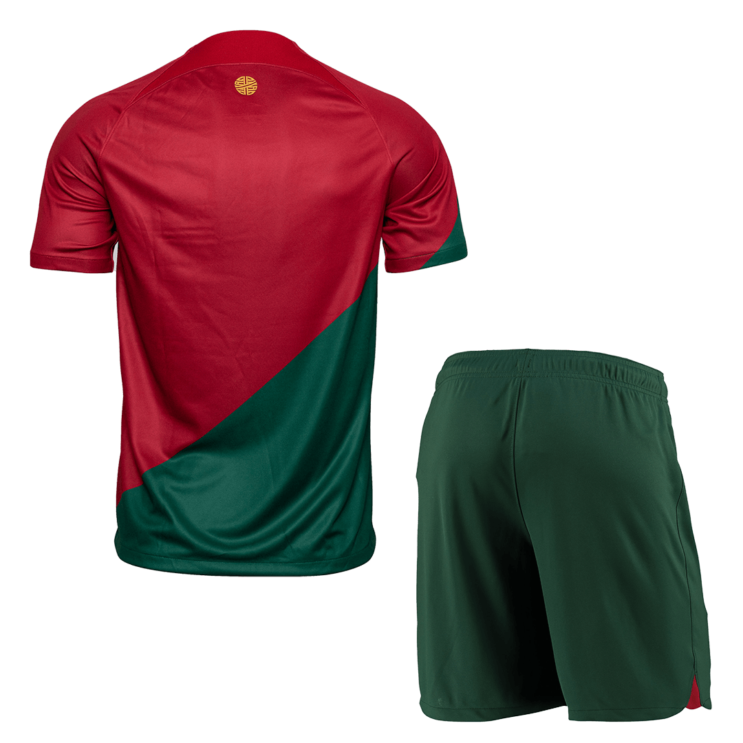 Portugal Jersey Home Kit(Jersey+Shorts) Replica World Cup 2022