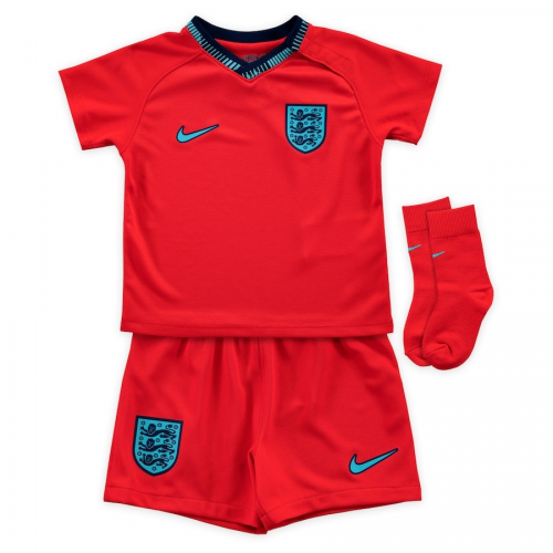 England Kids Jersey Away Whole Kit(Jersey+Shorts+Socks) Replica World Cup 2022