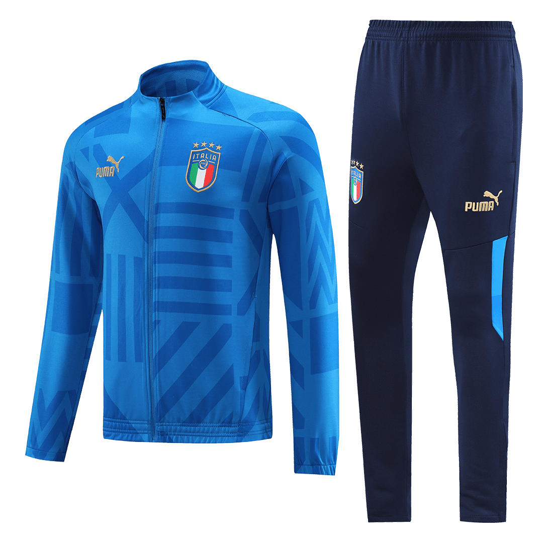 Italy Training Jacket Kit (Jacket+Pants) Blue Replica 2022