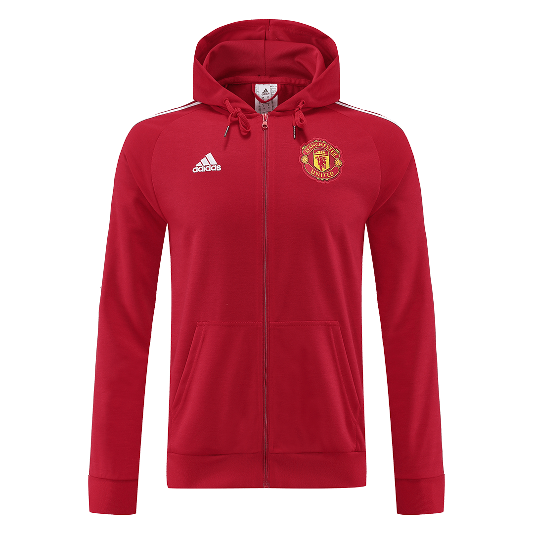 Manchester United Hoodie Sweatshirt Kit(Top+Pants) Red 2022/23