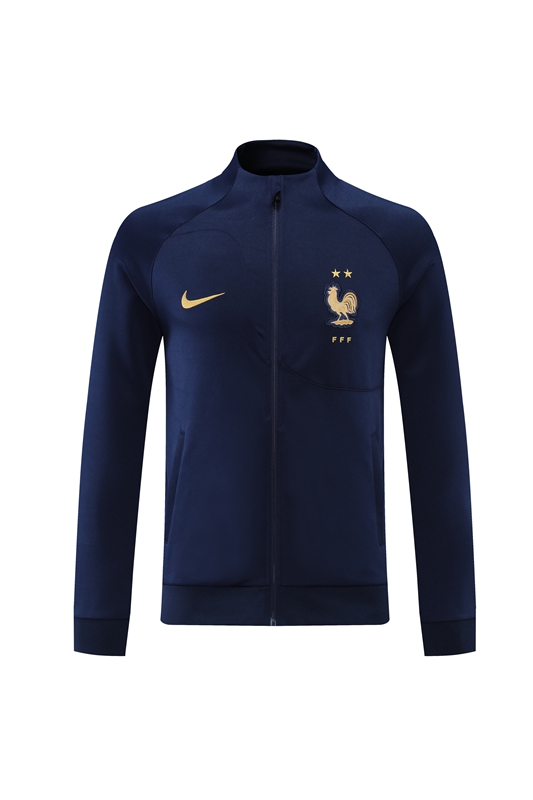 France Training Jacket Navy Replica 2022