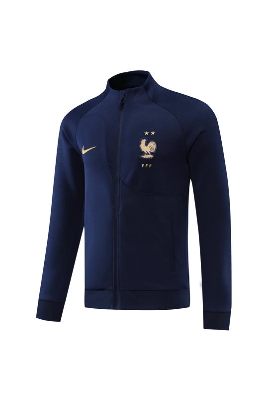 France Training Jacket Navy Replica 2022